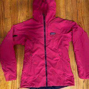 Patagonia Women's Magenta Hooded Puffer Jacket